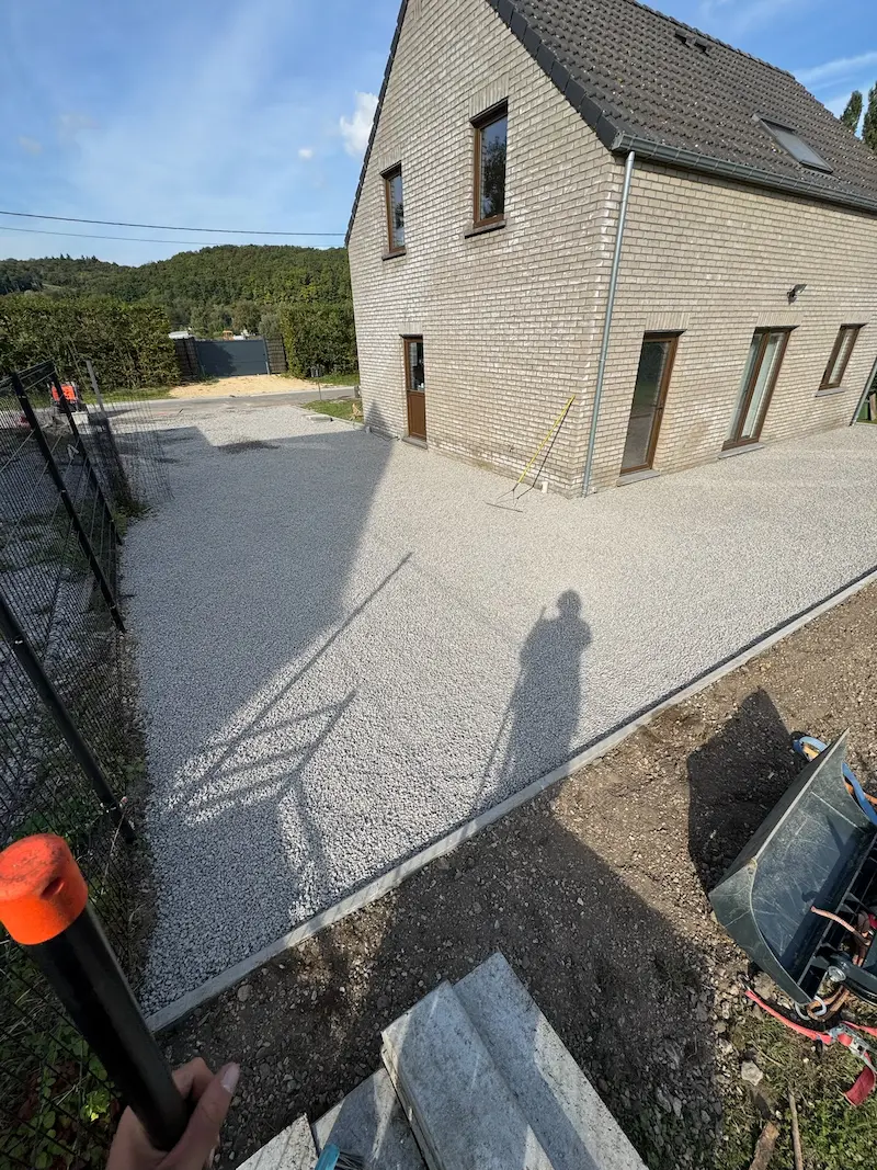 Aménagement gravier